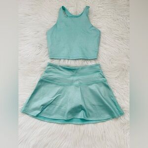 Sports girl Crop Top and Skirt Set